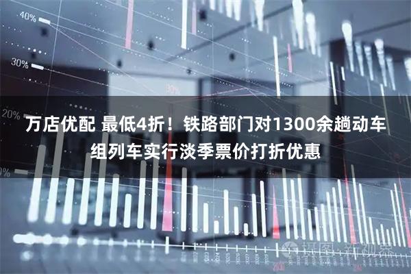 万店优配 最低4折！铁路部门对1300余趟动车组列车实行淡季票价打折优惠